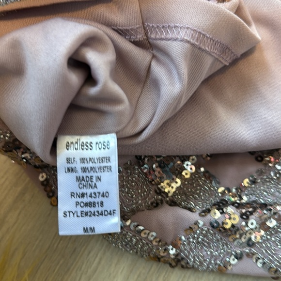 NWOT Endless Rose Anthropologie Sequin Mini Dress - Picture 5 of 5